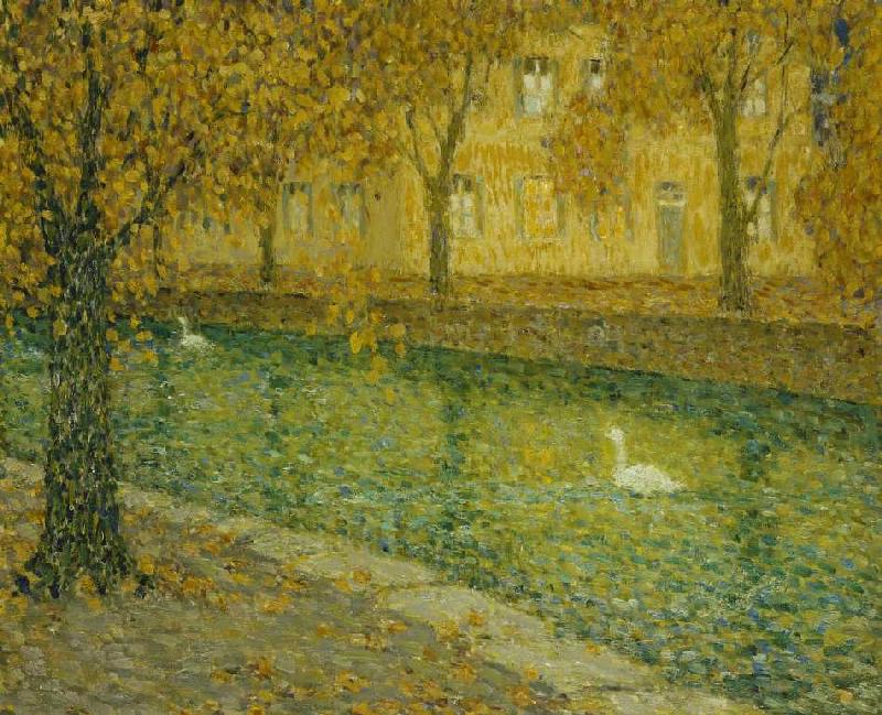 Le Canal, Annecy von Henri Le Sidaner