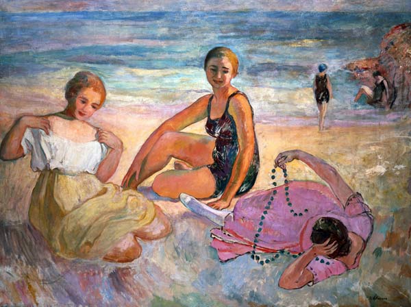 Frauen am Meeresstrand. von Henri Lebasque