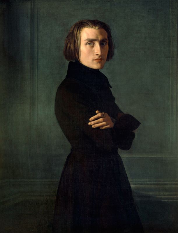 Bildnis Franz Liszt von Henri Lehmann