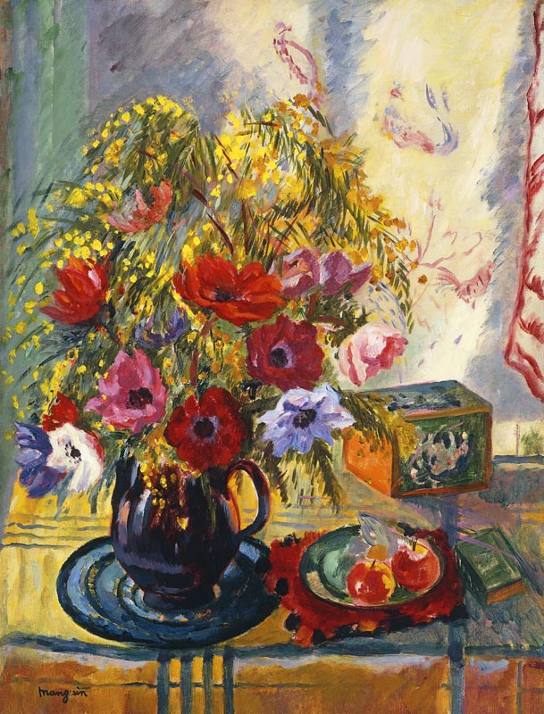 Blumen und Obst; Fleurs et Fruits, 1937 von Henri-Charles Manguin
