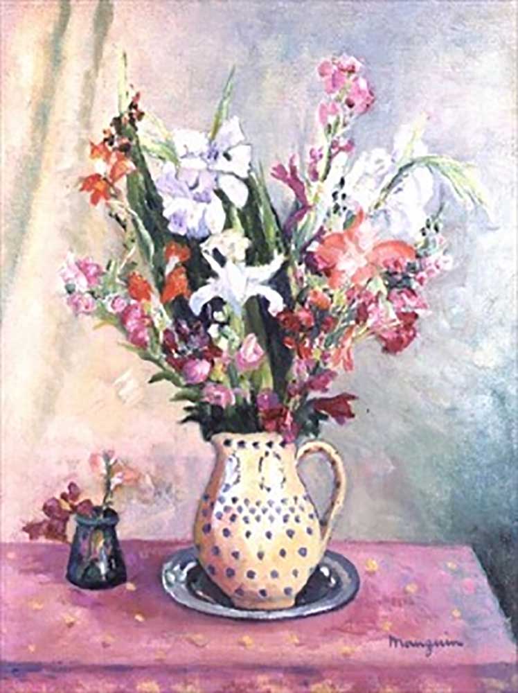 Gladiolen in einer Vase, 1922 von Henri-Charles Manguin