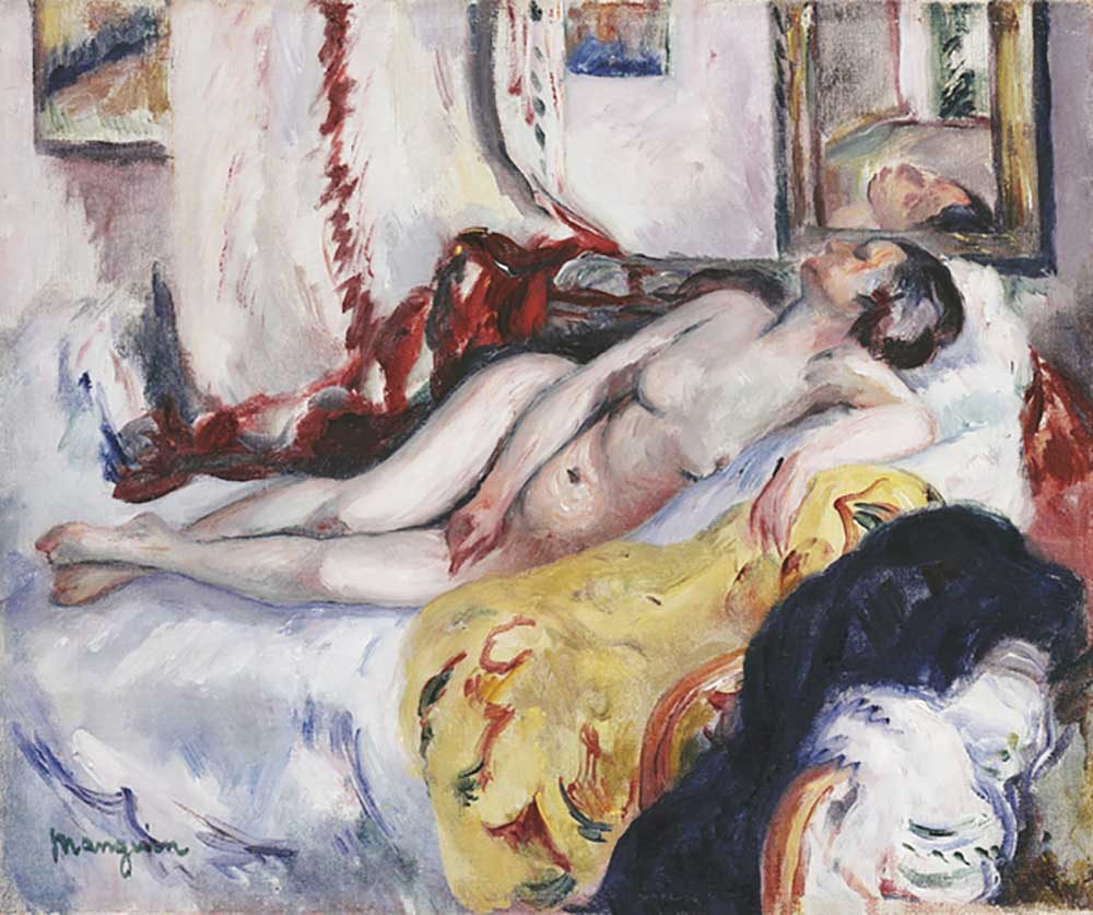 Nacktes Schlafen; Nu Dormant, 1917 von Henri-Charles Manguin