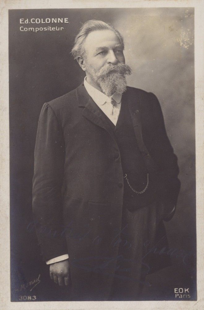 Edouard Colonne, französischer Dirigent und Geiger von Henri Manuel