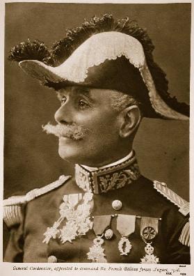 General Cordonnier, ernannt, um die Französisch Balkan Kräfte August 1916