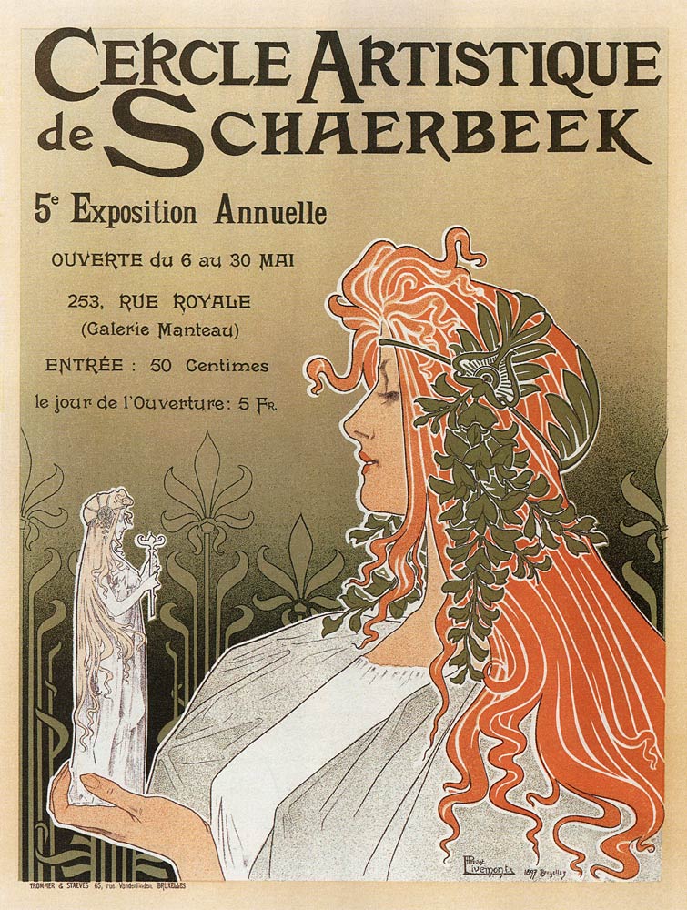 Cercle Artistque de Schaerbeek, 5e Exposition Annuelle von Henri Privat-Livemont