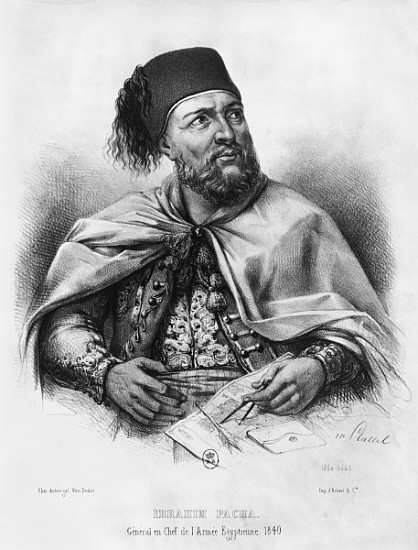 Portrait of Ibrahim Pasha von Henri Daniel Plattel