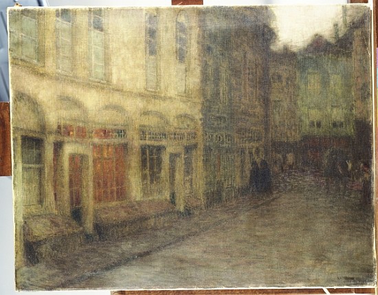 Square in Ypres, Dusk, c.1898 von Henri Eugene Augustin Le Sidaner
