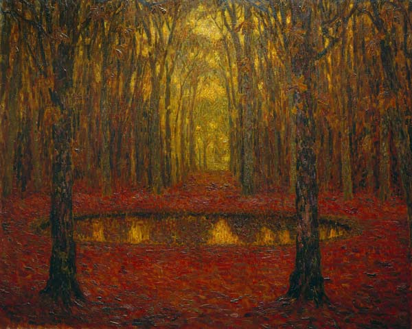 The Pond at Versailles in Autumn von Henri Eugene Augustin Le Sidaner