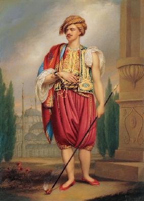 Porträt von Thomas Hope (1769–1831) im türkischen Gewand (nach William Beechey)