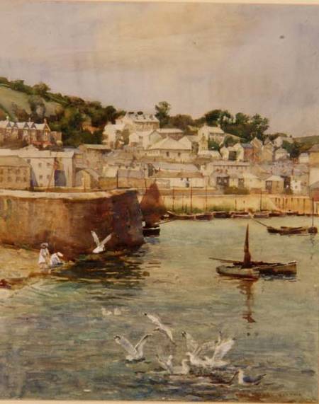 A Cornish Harbour von Henry Martin