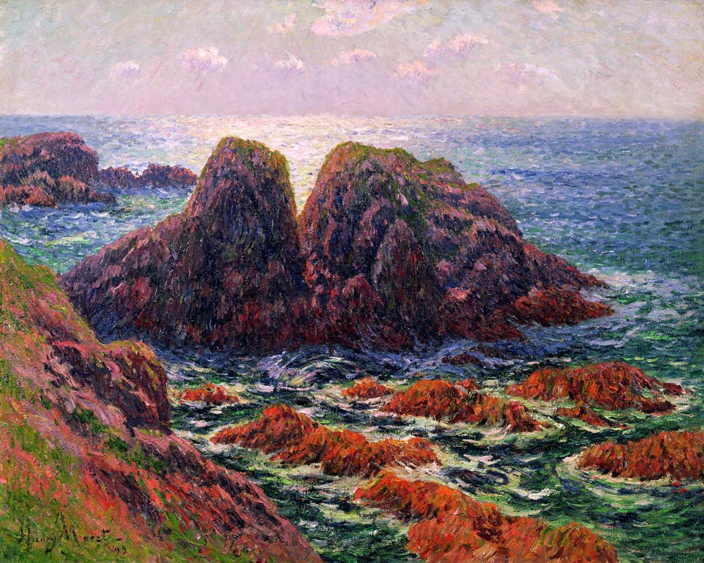 The sea at Finistere von Henry Moret