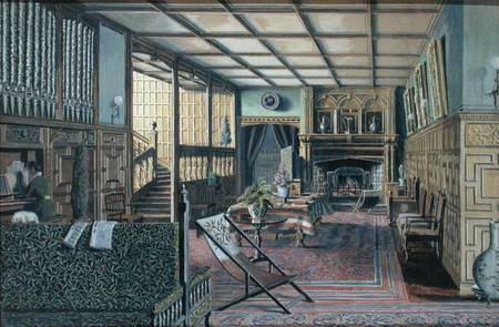 The Interior of Hall Place, Leigh, near Tonbridge von Henry Robert Robertson