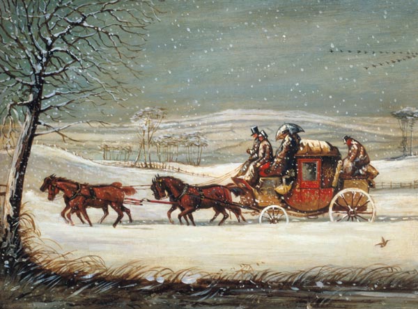 The Royal Mail in Winter von Henry Thomas Alken