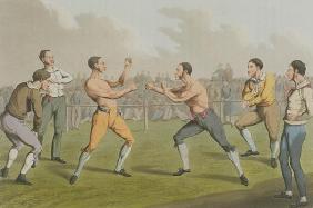 A Prize Fight, aquatinted by I. Clark, pub. by Thomas McLean, 1820 (aquatint) 1876