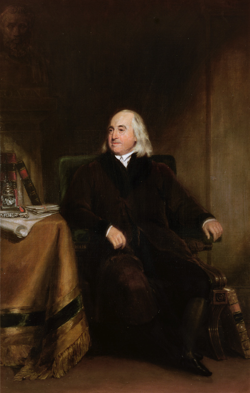 Jeremy Bentham, c.1829 (oil on canvas) von Henry William Pickersgill