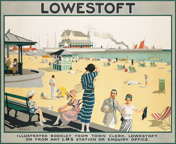 Poster advertising Lowestoft, von Henry George Gawthorn