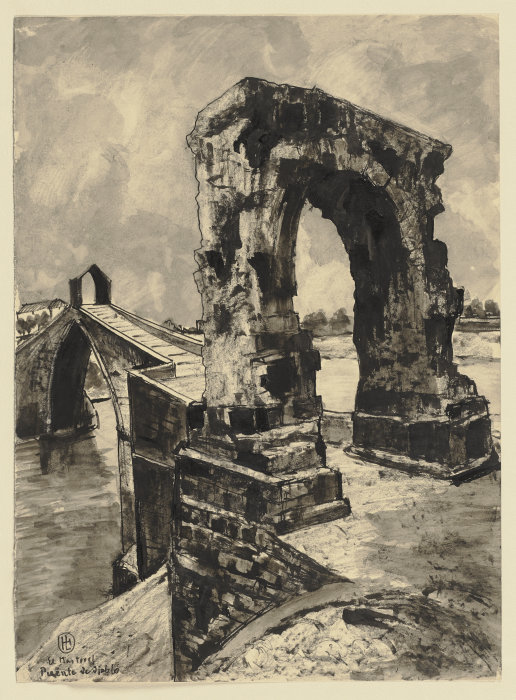 Der Pont del Diable in Martorell von Hermann Lismann