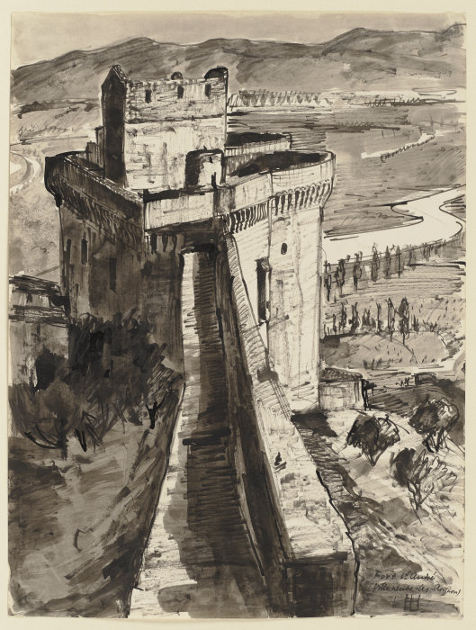 Fort Saint-André in Villeneuve-les-Avignon von Hermann Lismann