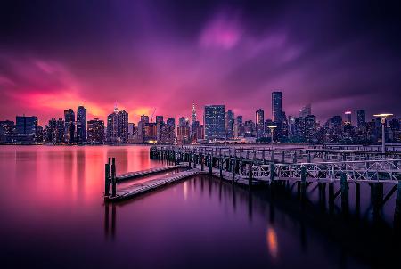 Manhattan-Sonnenuntergang - New York