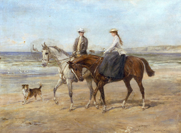 Riders on the Shore von Heywood Hardy
