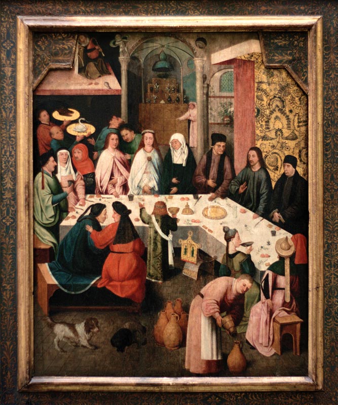 Das Hochzeitswunder zu Kana von Hieronymus Bosch