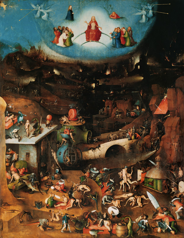 Das Jüngste Gericht - Mittelteil von Hieronymus Bosch