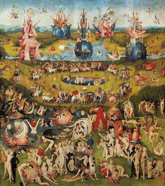 Der Garten der Lüste, Mitteltafel- Der Garten der Lüste von Hieronymus Bosch