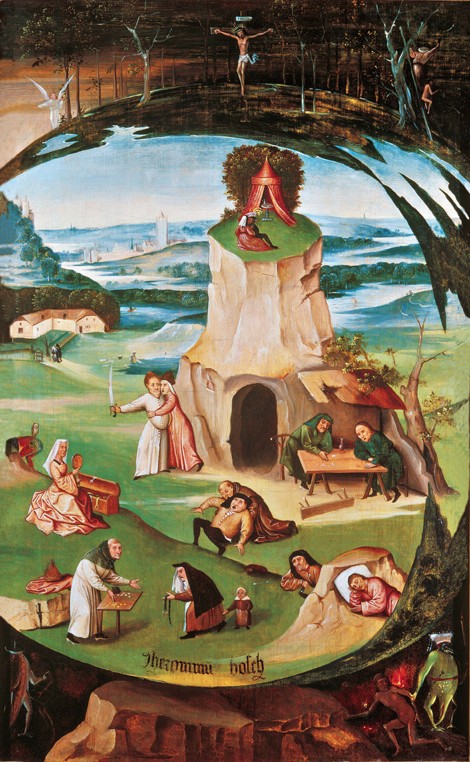 Die sieben Todsünden von Hieronymus Bosch
