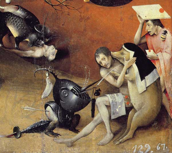 The Garden of Earthly Delights, c.1500 (detail of 3425) von Hieronymus Bosch