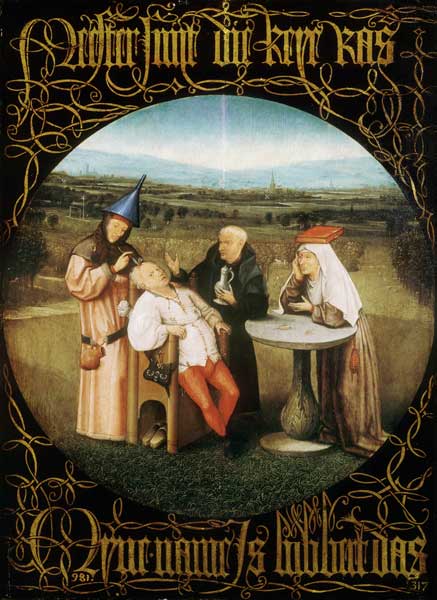 Die Extraktion des Steines der Tollheit von Hieronymus Bosch