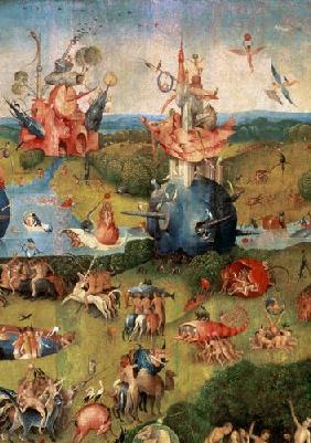 The Garden of Earthly Delights: Allegory of Luxury, central panel of triptych c.1500