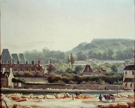 The Hopital Saint-Louis and the Buttes-Chaumont in 1830 von Hippolyte Adam