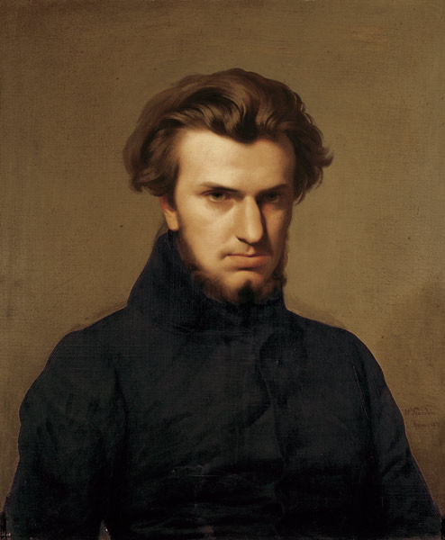 Portrait of Ambroise Thomas (1811-96) 1834 von Hippolyte Flandrin
