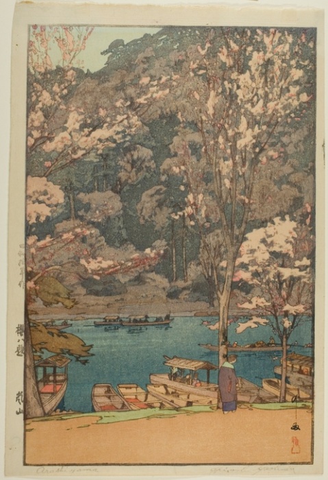 Arashiyama, from the series "Eight Scenes of Cherry Blossoms" von Yoshida Hiroshi