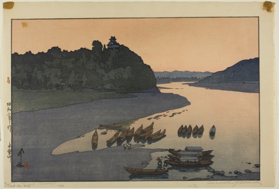 The Kiso River, from the series "Hotei #85" von Yoshida Hiroshi