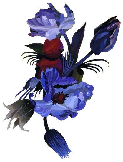 Deep blue tulips 2003