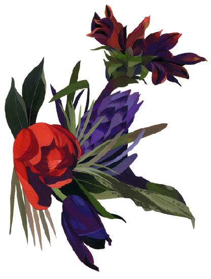 Tulips and dahlias 2003
