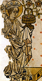 Die hl. Dorothea. Schreiber 1394 von Holzschnitt