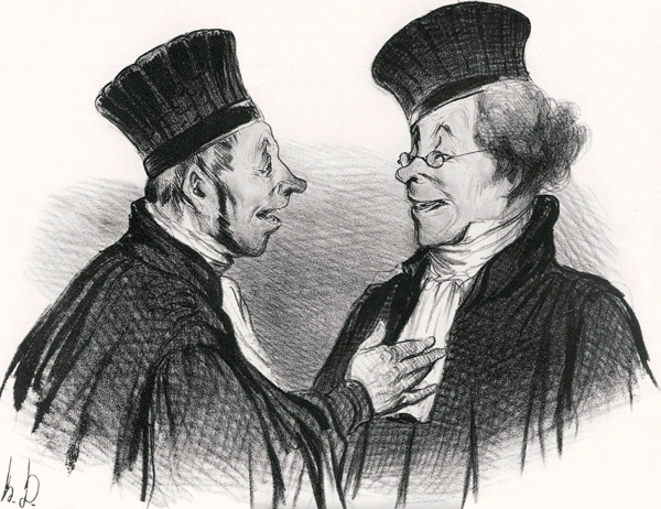 Mein Lieber! Bewundernswürdig, wie Sie in Ohnmacht gefallen sind... von Honoré Daumier
