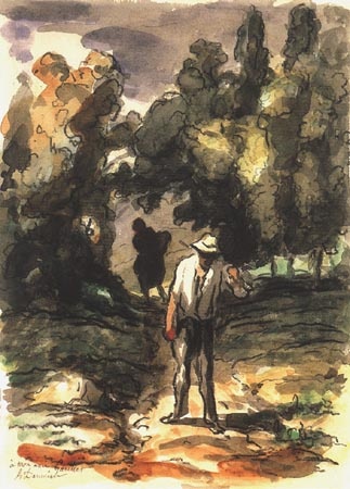 Dans la campagne von Honoré Daumier