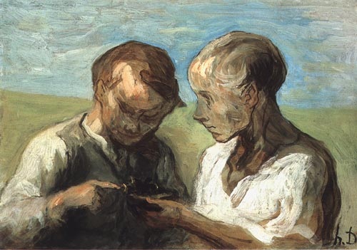 Dénicheurs de nids von Honoré Daumier
