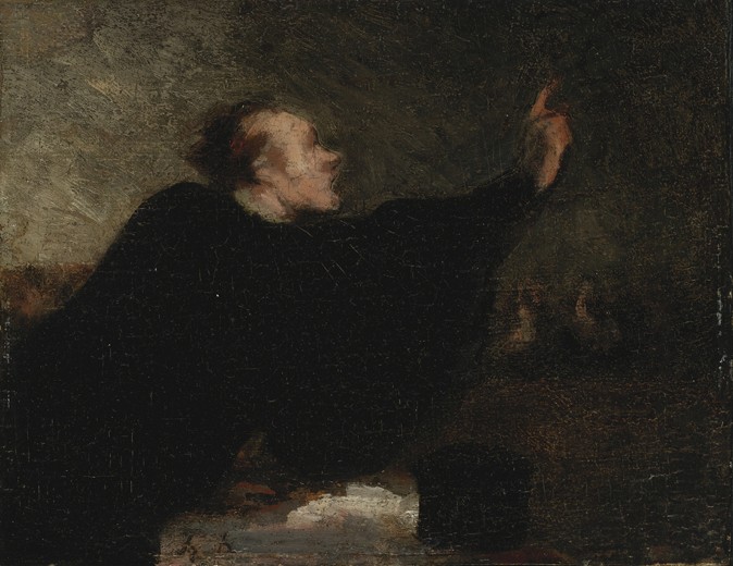 Ein Prozessanwalt von Honoré Daumier