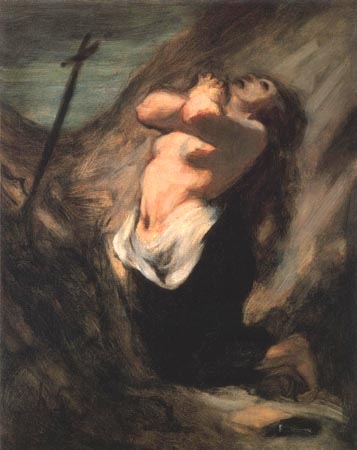 La Madeleine au désert von Honoré Daumier