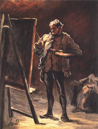 Le Peintre devant son tableau von Honoré Daumier