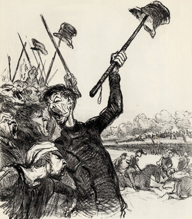 Ratapoil und sein Generalstab von Honoré Daumier
