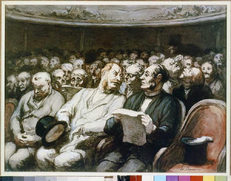Theaterpause von Honoré Daumier