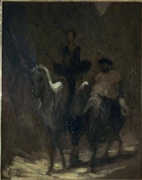 Daumier, Don Quichote u. Sancho Pansa