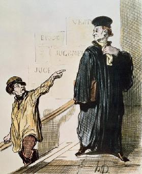 An Unsatisfied Client, from the series ''Les Gens de Justice'', c.1846