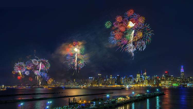 Celebration of Independence Day in NYC von Hua Zhu