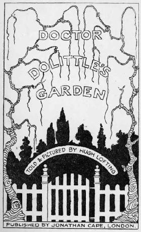 Titelseite aus Doctor Dolittles Garden, von Hugh Lofting